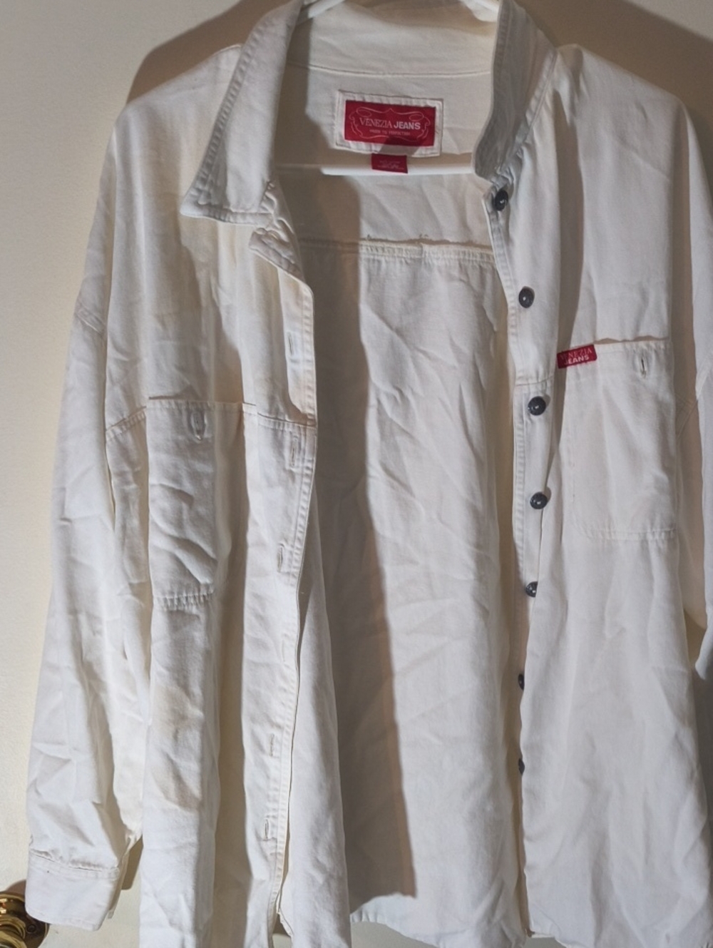 Venizia Jeans White Button-Up Shirt